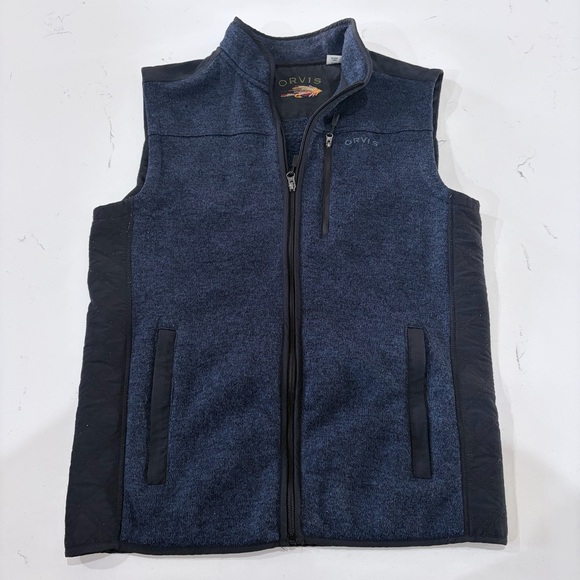Orvis Other - Orvis Black Jacket with Multicolor Embroidered Fly